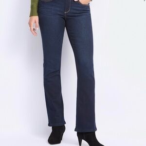 Democracy “Ab”solution Dark Blue Boot Cut Jeans Sz 12